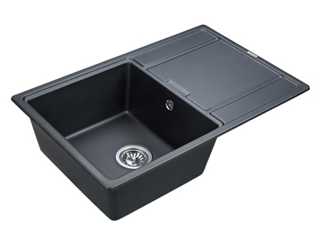 Кухонная мойка Paulmark FLUGEN 50-780 PM217850-BLM 80х50 цвет черный